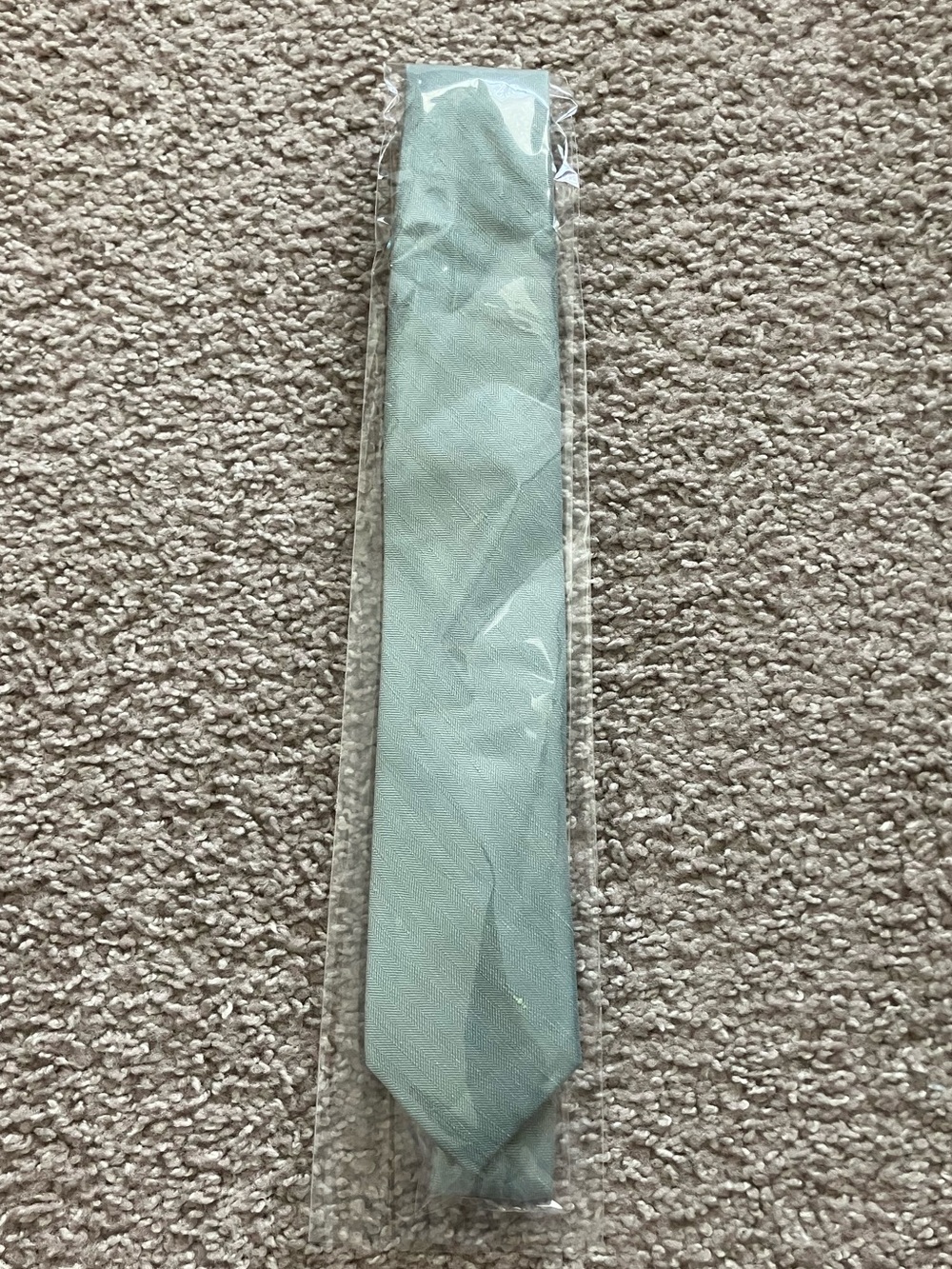 NEW The Tie Bar Bhldn Linen Row Morning Mist Tie Mens Size Skinny 2026-714 - Picture 3 of 5